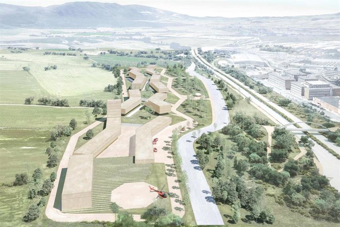 Recreación del futuro Centro de Coordinación de Seguridad y Emergencias de Navarra.