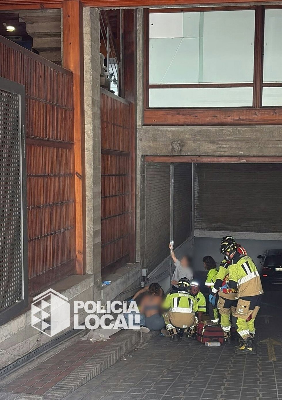 Accidente laboral en un edificio en Santa Cruz de Tenerife