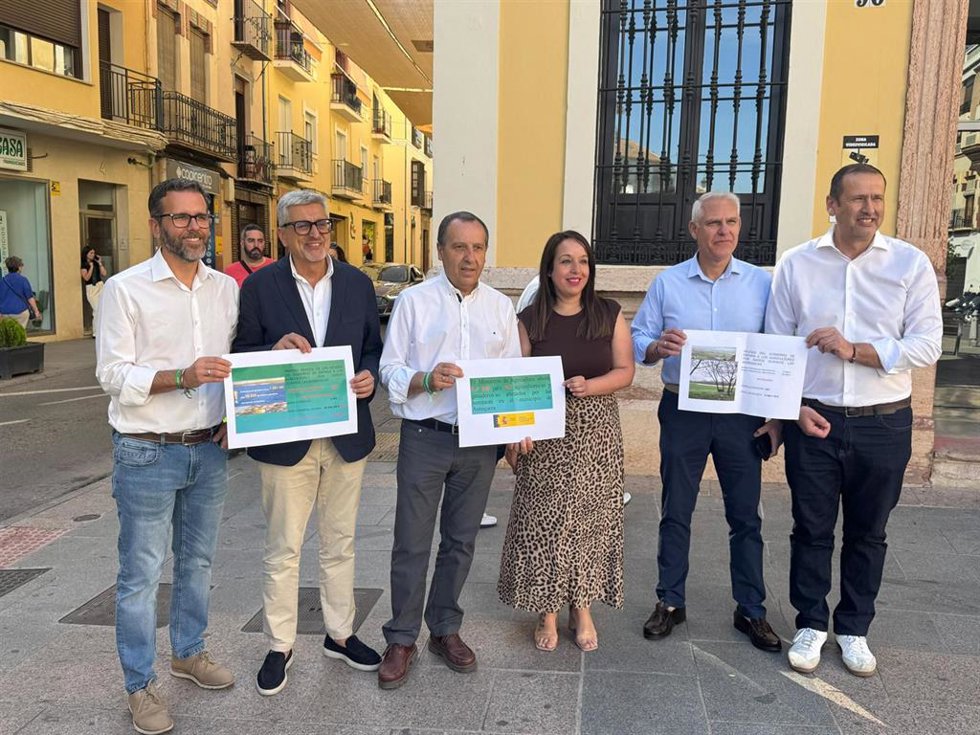 El secretario general del PSOE de Málaga, Josele Aguilar en Antequera