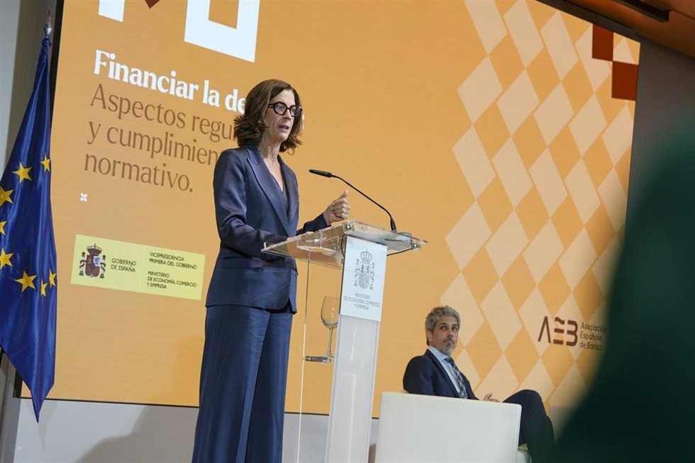 La presidenta de la Asociación Española de Banca (AEB), Alejandra Kindelán.