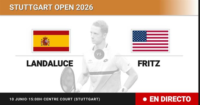 Martin Landaluce - Taylor Fritz: resumen y estadísticas del partido de Octavos de final de Stuttgart Open