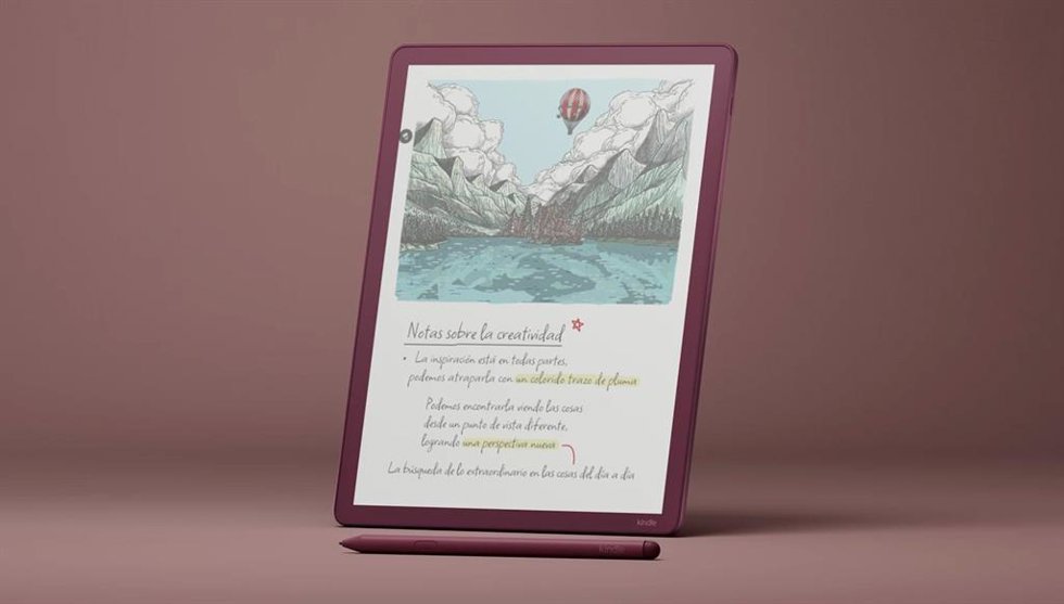 Imagen de la primera Kindle de color