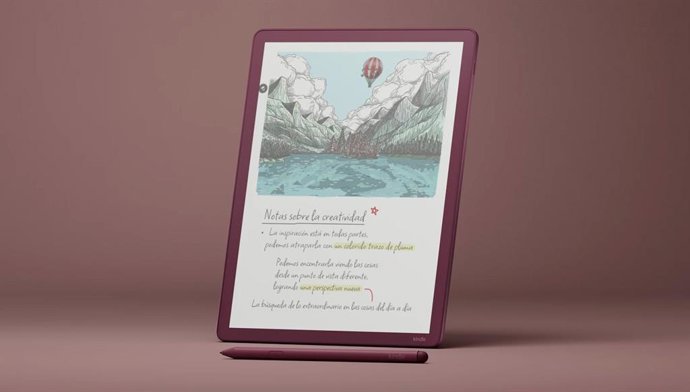 Imagem do primeiro Kindle colorido