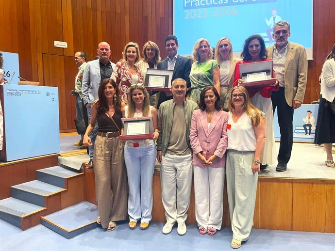Imagen de los premiados en la Jornada de Buenas Prácticas del Sistema Nacional de Salud (SNS) 2025-2026.