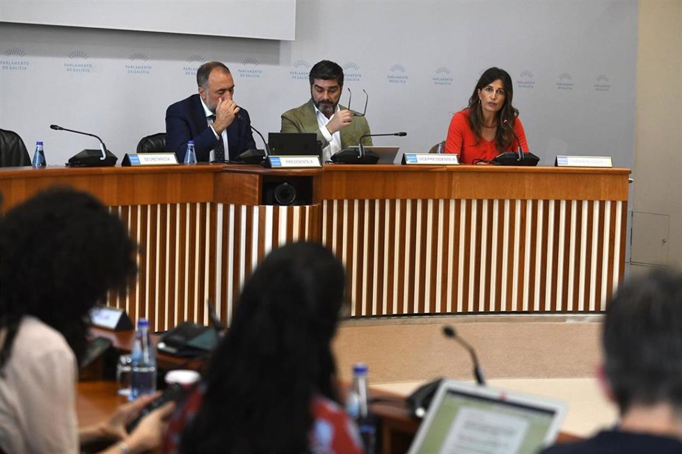 La directora xeral de Administración Local, Natalia Prieto Viso, en una intervención en la Comisión 1ª del Parlamento de Galicia.