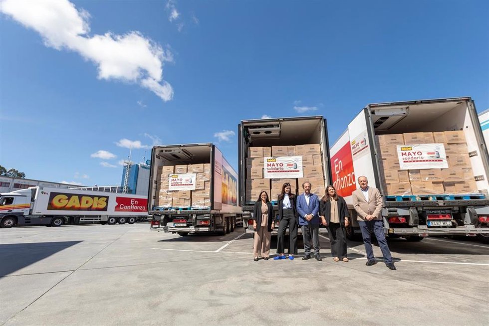 Gadis reparte 125 toneladas de productos entre 12 bancos de alimentos