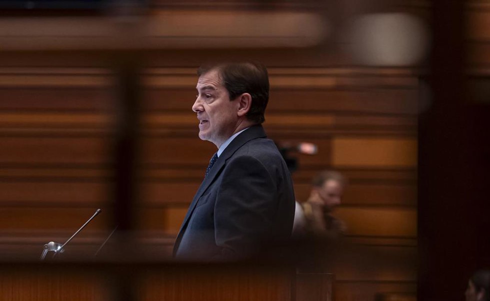 El presidente de la Junta de Castilla y León, Alfonso Fernández Mañueco,