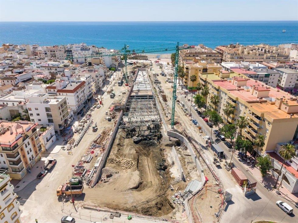 Construcción del parking de Estepona