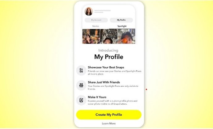 Nuevos perfiles exclusivos para menores de 16 años en Spotlight de Snapchat.