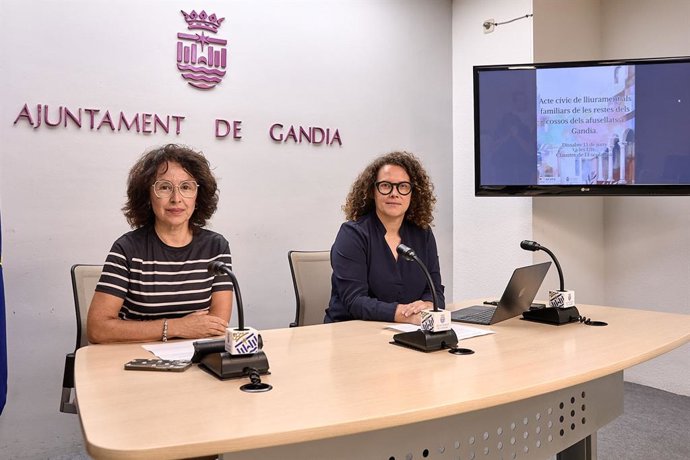 Gandia celebra el dissabte l'acte cívic de lliurament als familiars de les restes de les quatre primeres víctimes del franquisme identificades en les fosses comunes