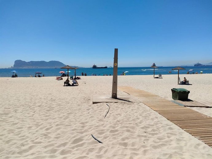 Vista de la playa de Palmones en Los Barrios (Cádiz)