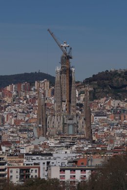 Archivo - Vista de la Basílica de la Sagrada Familia