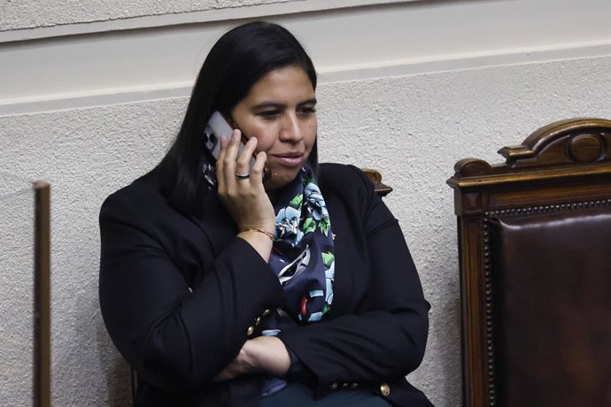 Valparaiso, 9 de junio 2026. La senadora Andrea Balladares en la sesion del Senado  Sebastian Cisternas/Aton Chile