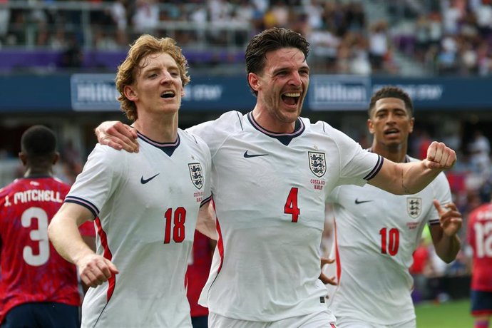 Anthony Gordon, Declan Rice, Inglaterra - Costa Rica