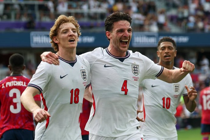 Anthony Gordon, Declan Rice, Inglaterra - Costa Rica