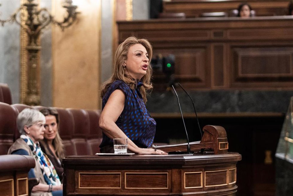La diputada de Coalición Canaria Cristina Valido interviene durante un pleno en el Congreso de los Diputados, a 11 de junio de 2026, en Madrid (España). El Pleno del Congreso debate y vota hoy la denominada ‘pasarela al RETA’, una reforma para que los pro