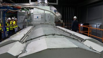 Bermeo acoge las pruebas del primer motor a gran escala que funciona al 100% con