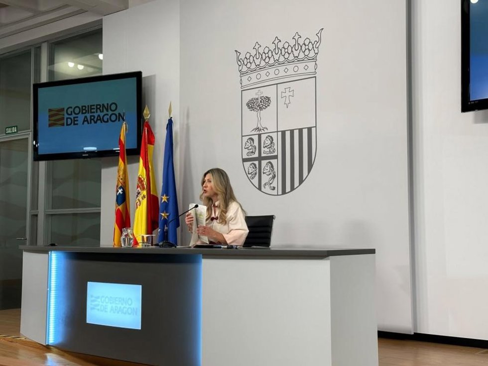 La portavoz del Gobierno de Aragón, Mar Vaquero.
