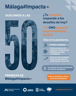 Cartel 'Málaga Impacta+'