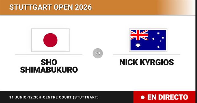 Sho Shimabukuro - Nick Kyrgios: resumen y estadísticas del partido de Octavos de final de Stuttgart Open