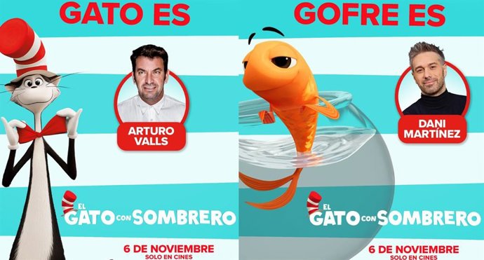 Arturo Valls se une a El Gato con Sombrero poniendo voz a el Gato, en cines el 6 de noviembre