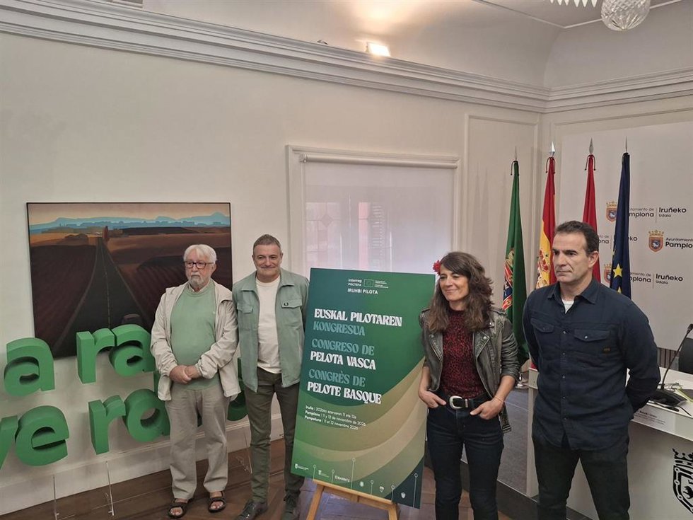 Presentación del primer Congreso Internacional de Pelota Vasca.