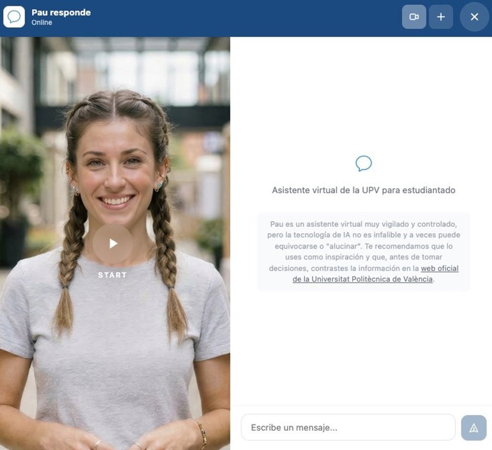PAU asistente virtual de la UPV para orientar sobre grado ideal