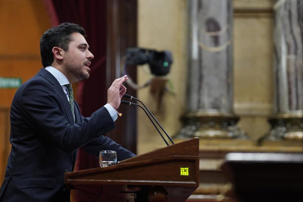 Archivo - El diputado del PP, Hugo Manchón
