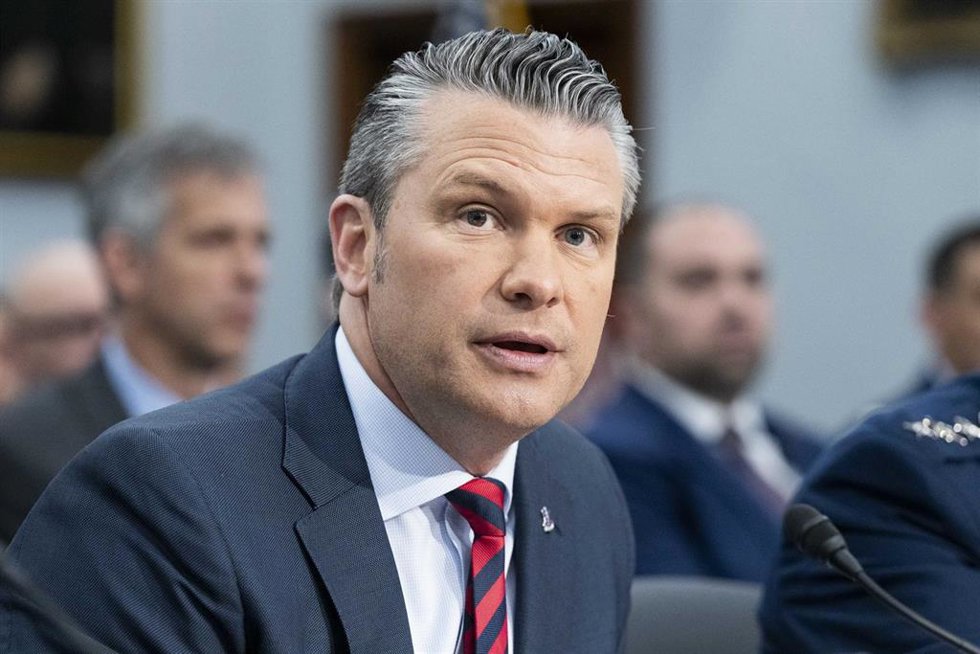 El jefe del Pentágono, Pete Hegseth.