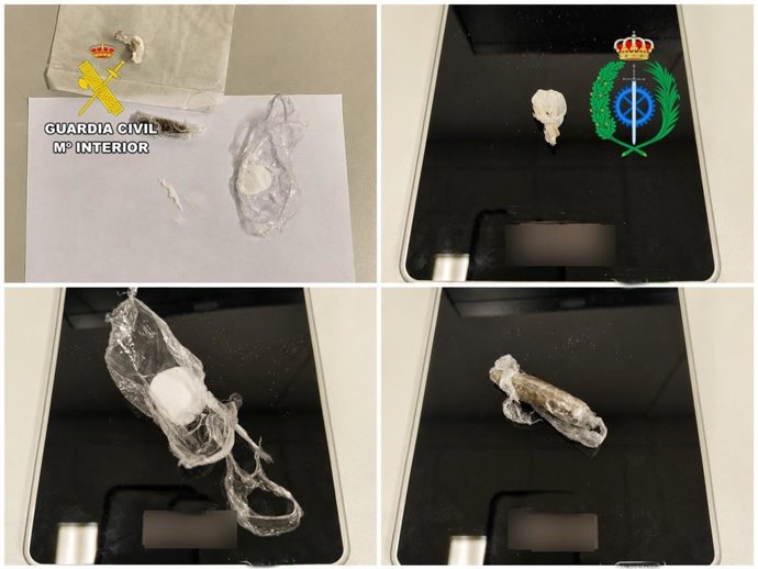 Sustancias estupefacientes intervenidas en el Centro Penitenciario de Villahierro (León).