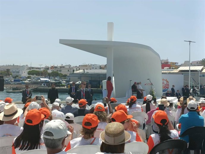 Acto con el Papa en el muelle de Arguineguín, en Gran Canaria a 11 de junio de 2026
