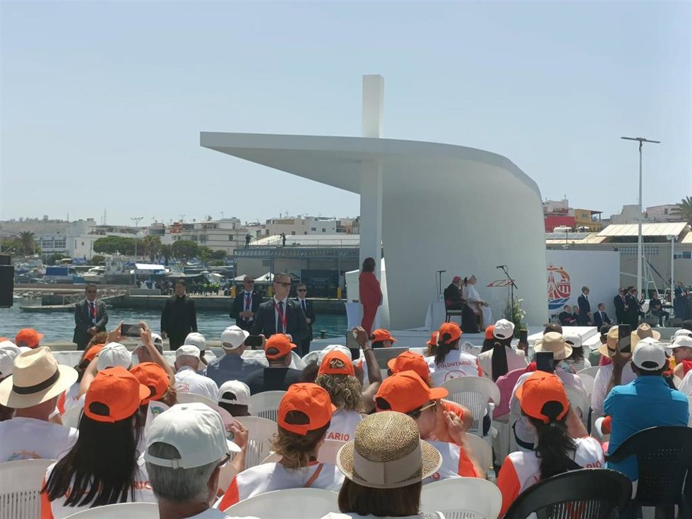 Acto con el Papa en el muelle de Arguineguín, en Gran Canaria a 11 de junio de 2026