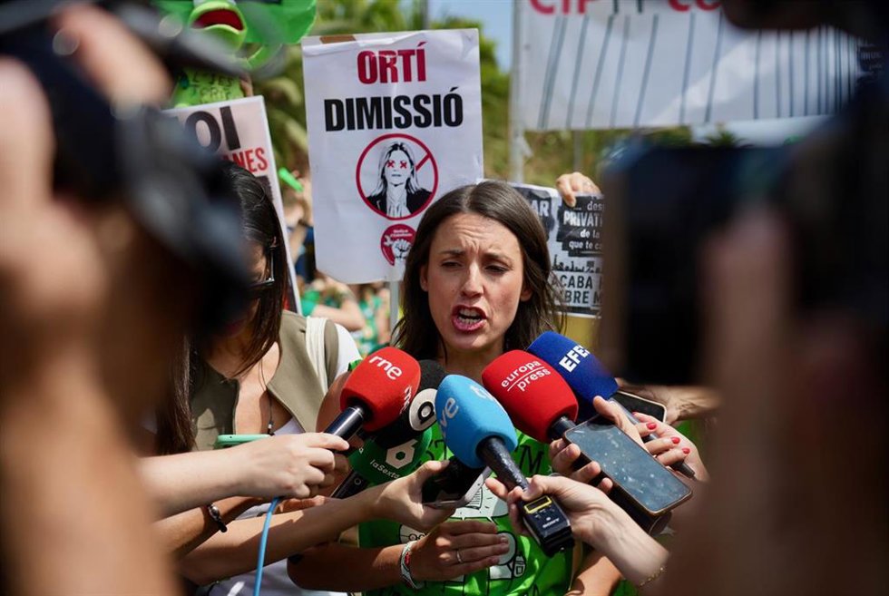 La eurodiputada y secretaria política de Podemos, Irene Montero.