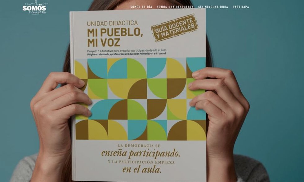 Web de la formación política.
