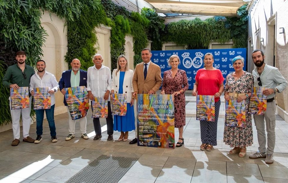 Presentación en la Diputación de Huelva del Festival de Cante Flamenco de Moguer.