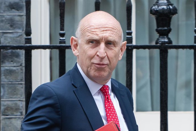 June 2, 2026, London, England, United Kingdom: JOHN HEALEY, Defence Secretary, leaves 10 Downing Street after a weekly Cabinet Meeting.