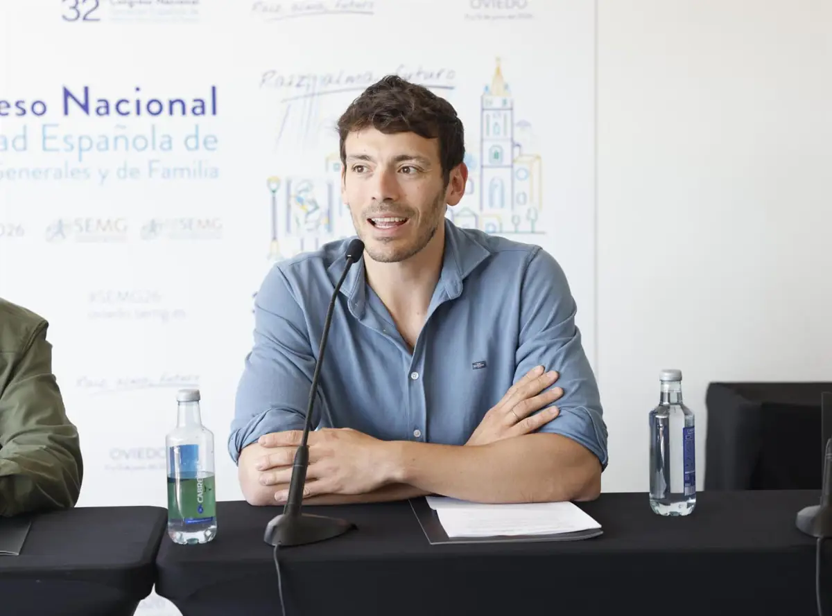 Rodrigo Santos Santamarta en rueda de prensa