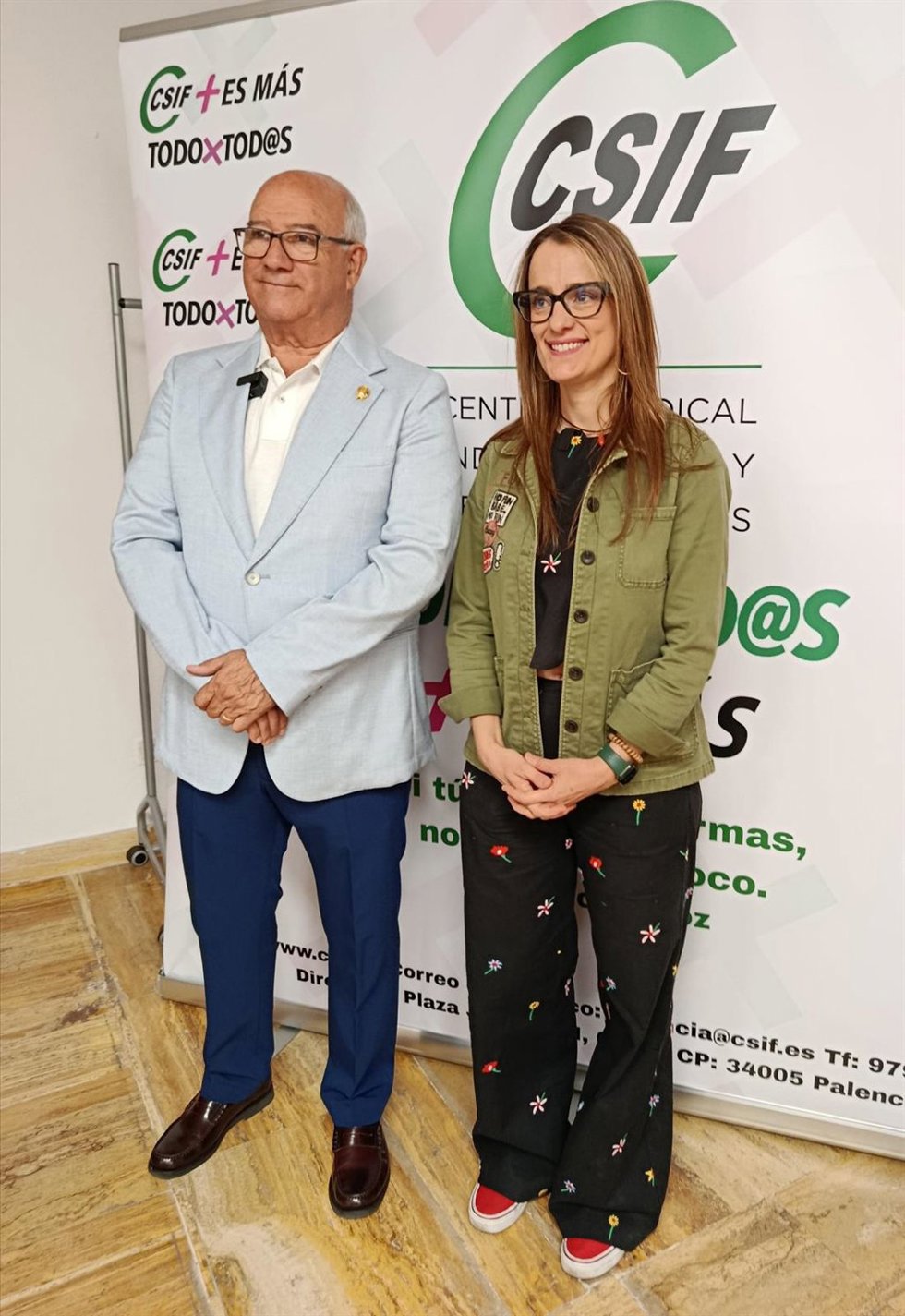 Enrique Ruiz e Isabel Madruga en la `Jornada sobre implantación de enfermería escolar en Castilla y León’
