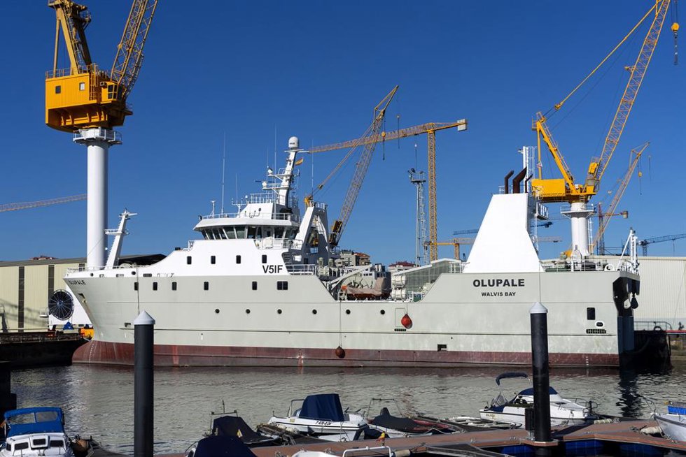 Imagen del nuevo buque congelador de Nueva Pescanova.