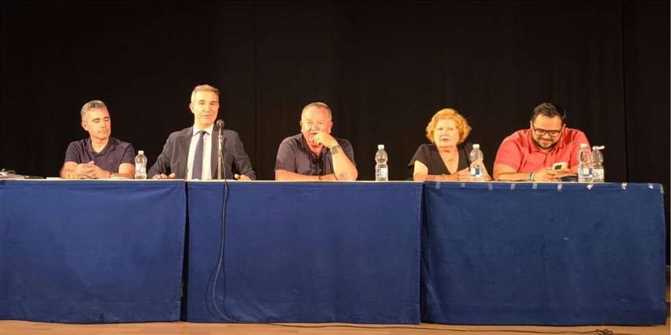 Presentación del balance de actuaciones de la Junta de Andalucía en la comarca del Almanzora, en Almería.