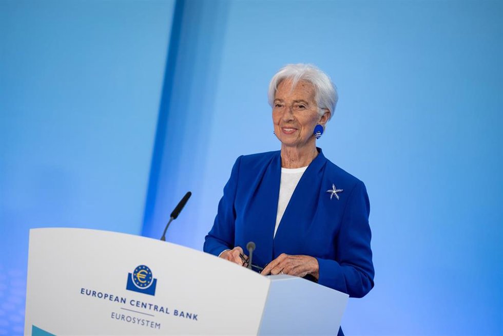Photo from the ECB Governing Council press conference on June 11, 2026, in Frankfurt am Main, with President Christine Lagarde and Vice-President Boris Vujčić presenting monetary policy decisions and answering journalists' questions