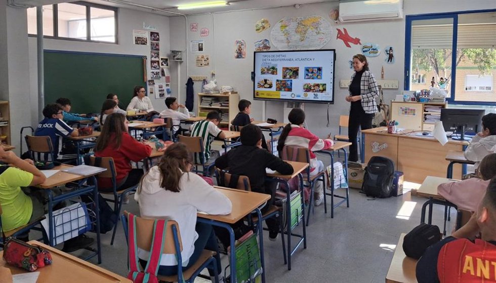 Un taller de Alimentación Saludable en un centro educativo.