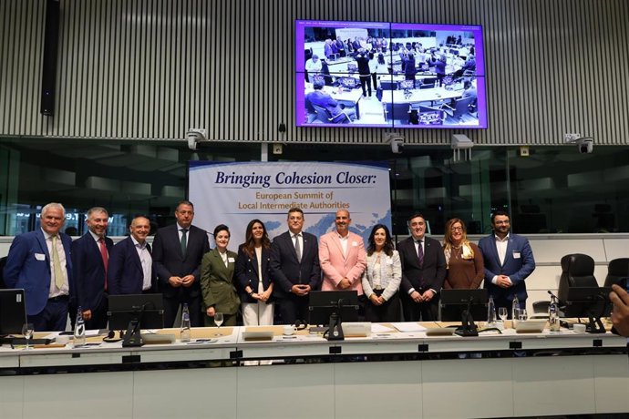 Delegación de la Diputación de Almería en la Cumbre Europea de Autoridades Locales Intermedias celebrada en Bruselas.