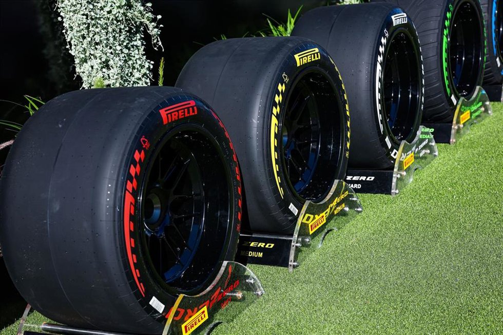 Archivo - Neumáticos Pirelli de F1 en el GP Australia 2026