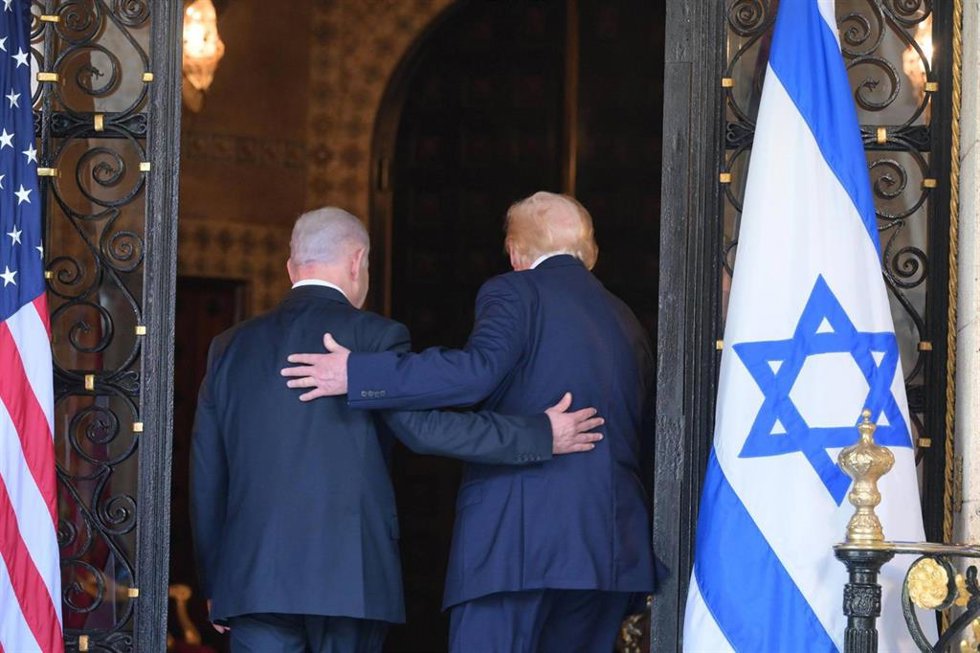 Archivo - Benjamin Netanyahu y Donald Trump