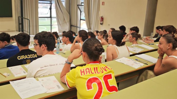 Estudiantes de la PAU en Asturias