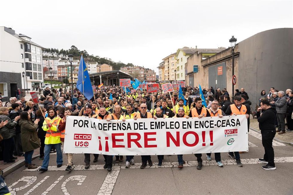 Archivo - Movilización contra el ERE de ENCE.