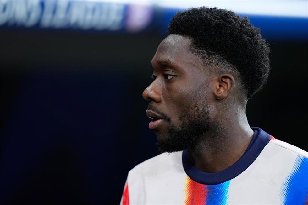 Archivo - El defensa canadiense Alphonso Davies en una imagen de archivo