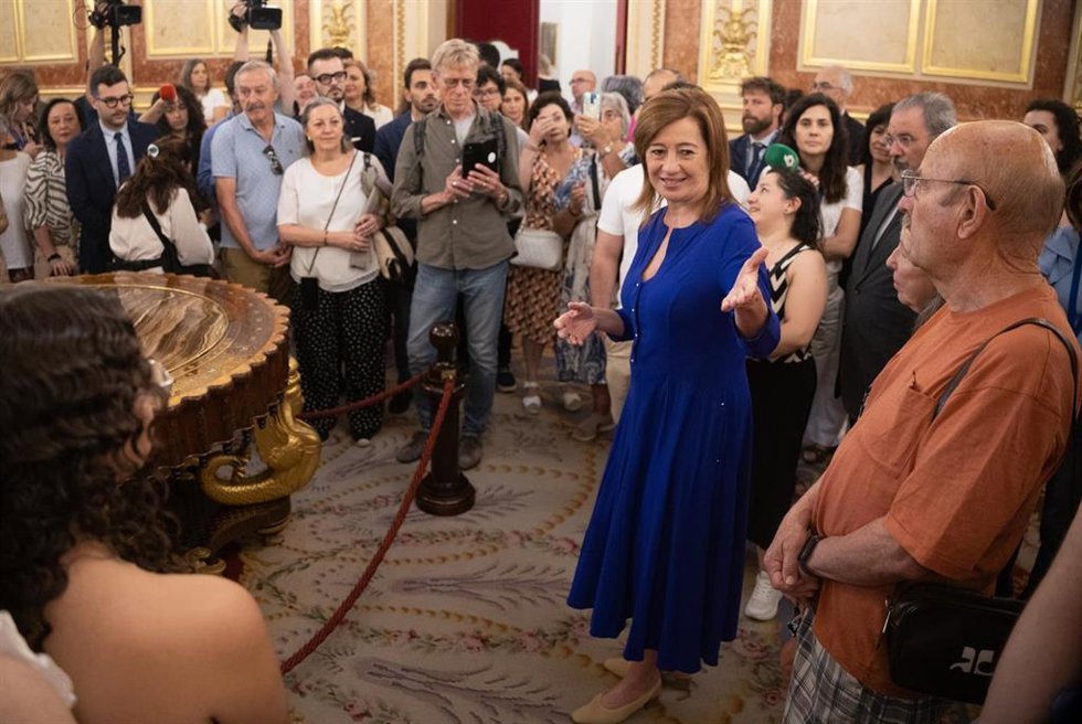 La presidenta del Congreso de los Diputados, Francina Armengol, durante la Jornada de Puertas Abiertas en el Congreso de los Diputados, a 12 de junio de 2026, en Madrid (España)
