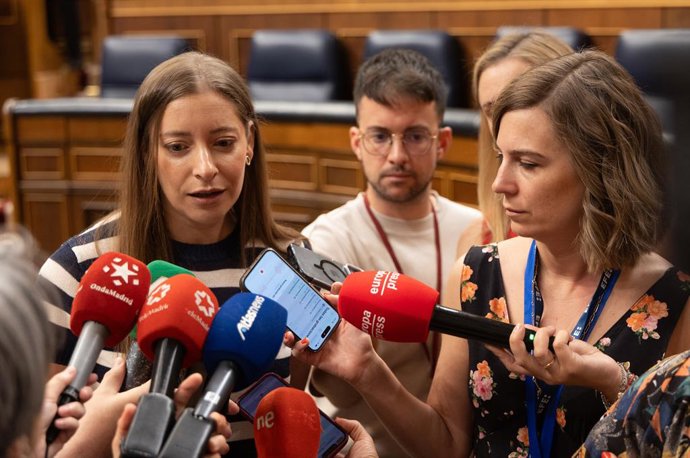 La portavoz del PP en el Congreso, Ester Muñoz, durante la Jornada de Puertas Abiertas en el Congreso de los Diputados, a 12 de junio de 2026, en Madrid (España). Durante hoy y mañana, 13 de noviembre, se celebran en el Congreso las Jornadas de Puertas Ab